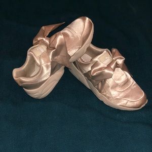 FENTY Puma by Rihanna bow sneakers in beige